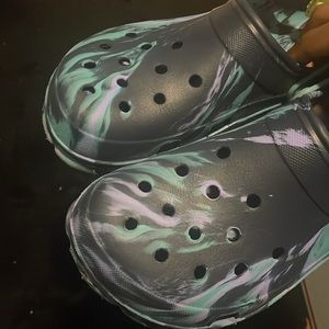 Crocs Unisex Classic All Terrain Clogs, Navy/Multi